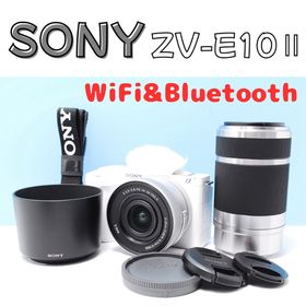 ソニー(SONY)の【最新モデル】SONY ZV-E10Ⅱ ホワイト ダブルレンズ Vlogセット(ミラーレス一眼)