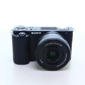 ソニー(SONY)の【中古】(ソニー) SONY VLOGCAM ZV-E10Y ダブルズームレンズキット ブラック(コンパクトデジタルカメラ)