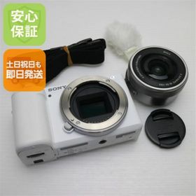 ソニー(SONY)の超美品 VLOGCAM ZV-E10L パワーズームレンズキット ホワイト M555(ミラーレス一眼)