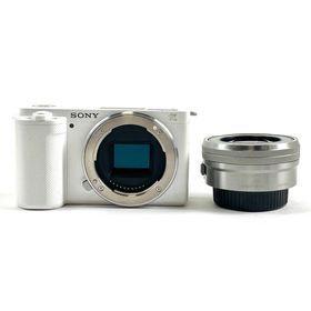 ソニー VLOGCAM ZV-E10L パワーズームレンズキット ホワイト 中古(ミラーレス一眼)