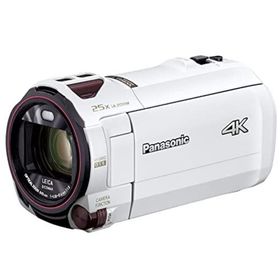 【中古】「非常に良い」パナソニック 4K ビデオカメラ 64GB 光学20倍ズーム ピュアホワイト HC-VX992MS-W(ビデオカメラ)