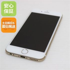 アイフォーン(iPhone)の超美品 DoCoMo iPhone6 64GB ゴールド 白ロム M888(スマートフォン本体)