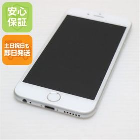 アイフォーン(iPhone)の超美品 DoCoMo iPhone6 64GB シルバー 白ロム M444(スマートフォン本体)