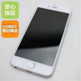 アイフォーン(iPhone)の超美品 au iPhone6 64GB シルバー 白ロム M000(スマートフォン本体)