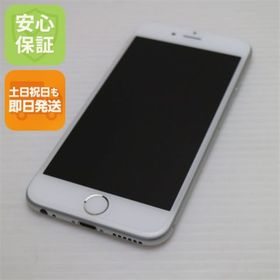 アイフォーン(iPhone)の超美品 SOFTBANK iPhone6 16GB シルバー 白ロム M666(スマートフォン本体)