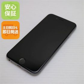 アイフォーン(iPhone)の超美品 SOFTBANK iPhone6 16GB スペースグレイ M666(スマートフォン本体)