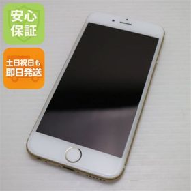 アイフォーン(iPhone)の超美品 DoCoMo iPhone6 16GB ゴールド 白ロム M666(スマートフォン本体)