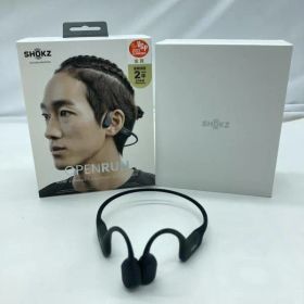 【中古】Shokz OpenRun SKZ-EP-000003 骨伝導イヤホン ブラック ワイヤレス 2022年[19]