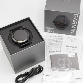 ガーミン(GARMIN)の【美品】Garmin fenix 6 Pro Dual Power Slate Gray DLC/Black 010-02410-45 スマートウォッチ ガーミン 本体(腕時計(デジタル))
