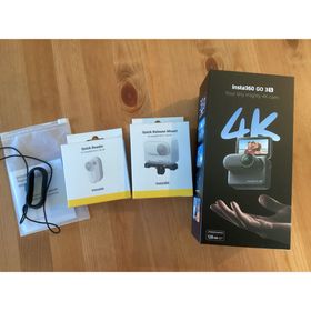 インスタスリーシックスティ(insta360)の今だけお値下げ！ほぼ新品 インスタ360 GO3S ブラック 128GB(コンパクトデジタルカメラ)