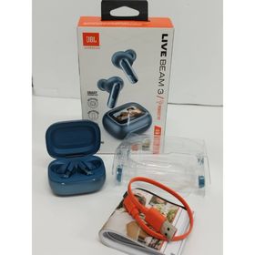 【美品】JBL LIVE BEAM 3/ワイヤレスイヤホン/ブルー(ヘッドフォン/イヤフォン)