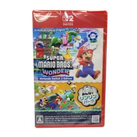 【中古美品】 【未開封】【ゲーム】スーパーマリオブラザーズ ワンダー Nintendo Switch 2 Edition + みんなでリンリンパーク CERO区分_A 全年齢対象 任天堂 スイッチ2 ソフト 【029-260405-as-01-izu】