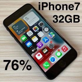 iPhone7 32GB BLACK バッテリー76% SIMフリー