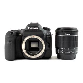 キヤノン Canon EOS 80D EF-S 18-55 IS STM レンズキット デジタル 一眼レフカメラ 【中古】