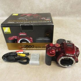 【箱付き】 Nikon ニコン D5500 ボディ レッド デジタル一眼カメラ(デジタル一眼)