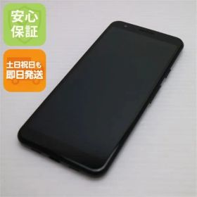 超美品 Google Pixel 3a ジャストブラック スマホ 本体 白ロム 土日祝発送OK 06000