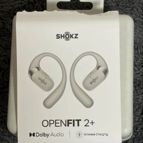 SHOKZ OPENFIT2+ ワイヤレスイヤホン グレー 保護カバー付き
