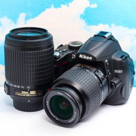ニコン Nikon D5000 スマホに転送OK⭐️自撮り可⭐️ダブルレンズ