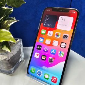 E2106【バッテリー新品】iPhone12Pro グラファイト 128GB SIMフリー ガラスコーティング施工済み