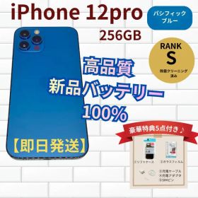 iPhone12pro パシフィックブルー 256GB 新品バッテリー
