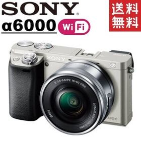 ソニー SONY α6000 ILCE-6000 レンズセット シルバー ミラーレス 一眼レフ カメラ 中古