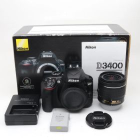 【シャッター回数：1700】Nikon D3400 AF-P 18-55 VR レンズキット ブラック 〔Nikon F マウント〕