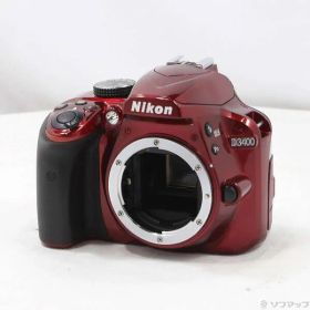 ソフマップ 〔中古品〕 NIKON D3400 ボディ レッド【198】