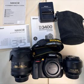 【GWセール】Nikon D3400 デジタル一眼レフ レンズ・保管ケースセット