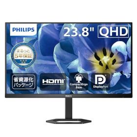 PHILIPS 液晶ディスプレイ PCモニター 24E1N5500B/11 (23.8インチ/5年保証/WQHD/IPS/HDMI,Display Port/高さ調整/チルト/ピボット/フレームレス/Adaptive Sync/ちらつき防止/ブルーライト軽減/