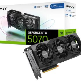 【新品・5営業日で発送】PNY Technologies PNY GeFORCE RTX 5070 12GB Overclocked TripleFan (VCG507012TFXPB1-O)