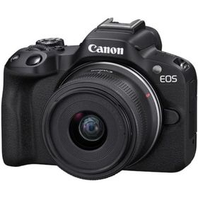 【中古】Canon ミラーレス一眼カメラ EOS R50 (ブラック) RF-S18-45mm F4.5-6.3はSTMレンズ(リニューアル)(ミラーレス一眼)
