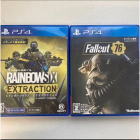 PS4 FALLOUT76 レインボーシックス エクストラクション2本セット(家庭用ゲームソフト)
