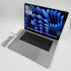 【送料無料】Apple MacBook Pro 16(2021, A2485) M1 Max / RAM 64GB / SSD 2TB / スペースグレー / 充放電回数 : 115 [MC170]
