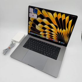 【送料無料】Apple MacBook Pro 16(2021, A2485) M1 Max / RAM 64GB / SSD 2TB / スペースグレー / 充放電回数 : 64 [MC167]