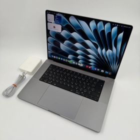 【送料無料】Apple MacBook Pro 16(2021, A2485) M1 Max / RAM 64GB / SSD 2TB / スペースグレー / 充放電回数 : 72 [MC168]