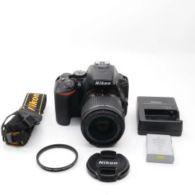 【シャッター回数：5200回】Nikon D5600 AF-P 18-55 VR レンズキット ブラック 〔NIKON F マウント〕