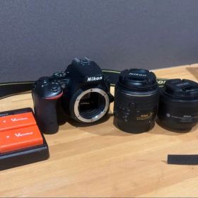 Nikon D5600 一眼レフ 単焦点35mmレンズ+おまけ訳ありレンズ2本