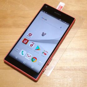 傷少XPERIA Z5 Compact SO-02H(P)ガラス付SIMロック解