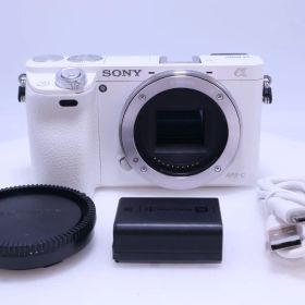 【美品】SONY α6000 ボディ ホワイト ミラーレス一眼