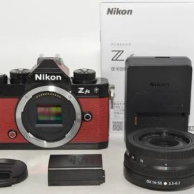 943★新品級・ショット数171回★Nikon ミラーレス一眼 Z fc ブラック 16-50 VR レンズキット プレミアムエクステリア ボルドーレッド