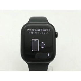 【中古】Apple Apple Watch Series10 46mm GPS ジェットブラックアルミニウムケース/ブラックスポーツバンド (M/L) MWWQ3J/A【三宮センター】保証期間1ヶ月【ランクB】