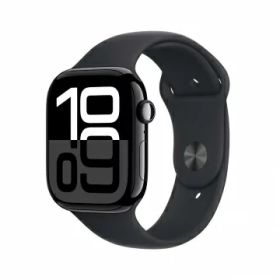 【未使用】Apple Apple Watch Series10 46mm GPS ジェットブラックアルミニウムケース/ブラックスポーツバンド (M/L) MWWQ3J/A【札幌】保証期間3ヶ月