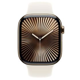 Apple Apple Watch Series10 46mm GPS+Cellularモデル MWYX3J/A A3003【ゴールドチタニウムケース/スターライトスポーツバンド(S/M)】 [中古] 【当社3ヶ月間保証】 イオシス