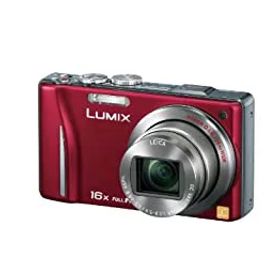 【中古】パナソニック デジタルカメラ LUMIX TZ20 レッド DMC-TZ20-R