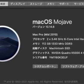 Mac Pro (Mid 2010) 128GB Quadro K5000