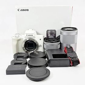 【美品】キヤノン EOS Kiss M ダブルズームキット ミラーレス カメラ