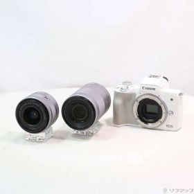 ソフマップ 〔中古品〕 EOS Kiss M ホワイト ダブルズームキット【295】