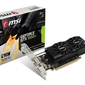 【中古】 MSI ロープロファイル対応 グラフィックスカード GEFORCE GTX 1050 TI 4GT LP