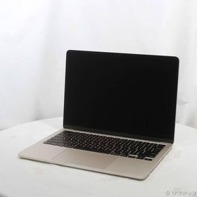 〔中古〕Apple(アップル) MacBook Air 13.6-inch Early-2024 MRXT3J／A Apple M3 8コアCPU_8コアGPU 8GB SSD256GB スターライト 〔26.3 Tahoe〕〔269-ud〕