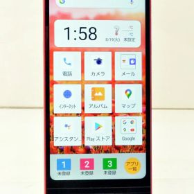 白ロム au SIMフリー SHARP BASIO active 64GB Android12 レッド SHG09 初期化済 【m030587】【中古】【K20260409】